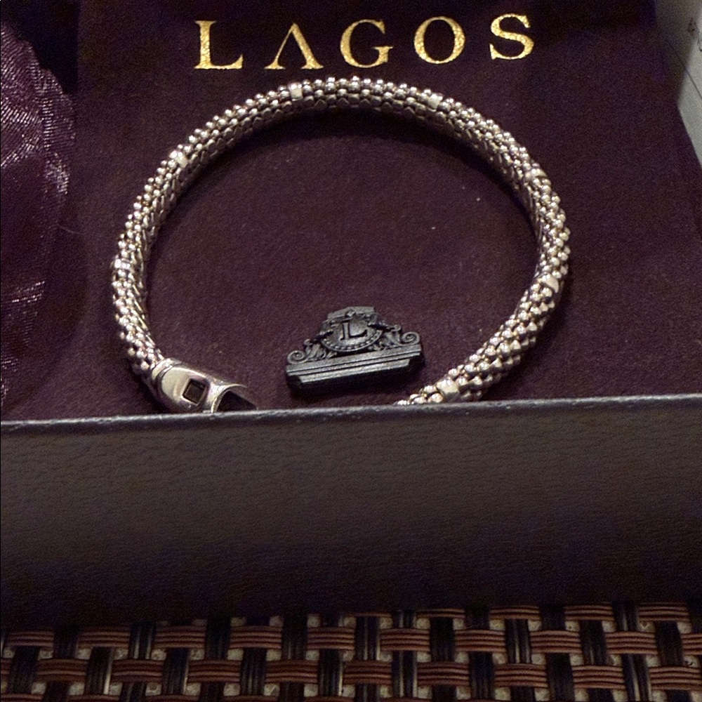 LAGOS Silver Beaded Bracelet
